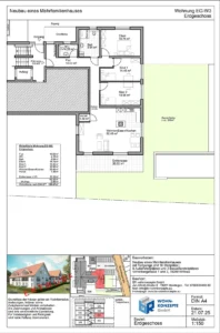 Grundriss Mehrfamilienhaus Nähe Freiburg