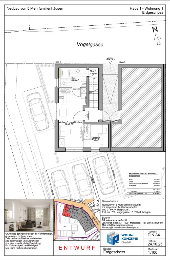 Mehrfamilienhaus Neubauprojekt in Ihringen