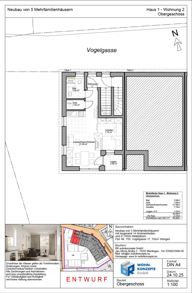 Mehrfamilienhaus Neubauprojekt in Ihringen