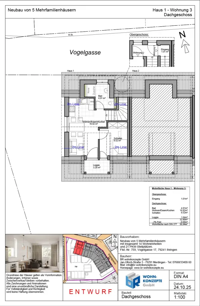 Mehrfamilienhaus Neubauprojekt in Ihringen