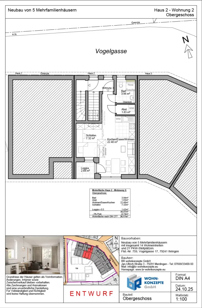 Mehrfamilienhaus Neubauprojekt in Ihringen