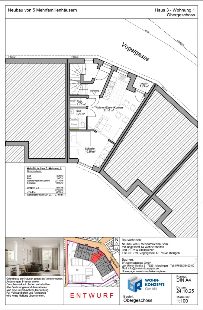 Mehrfamilienhaus Neubauprojekt in Ihringen