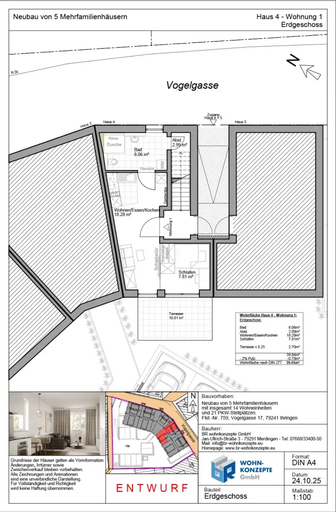 Mehrfamilienhaus Neubauprojekt in Ihringen