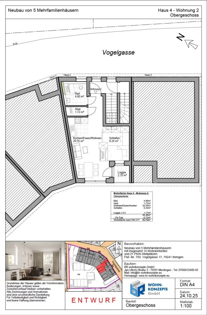Mehrfamilienhaus Neubauprojekt in Ihringen