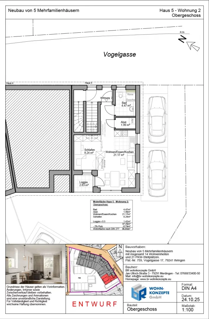 Mehrfamilienhaus Neubauprojekt in Ihringen