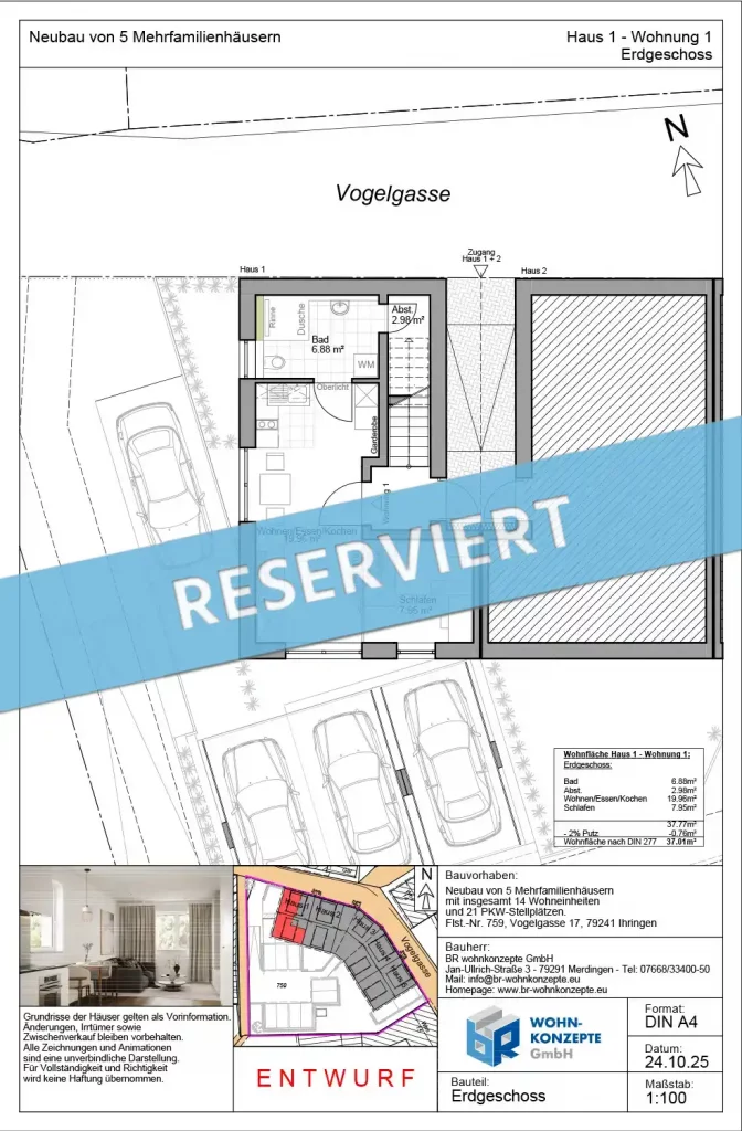 Mehrfamilienhaus Neubauprojekt in Ihringen
