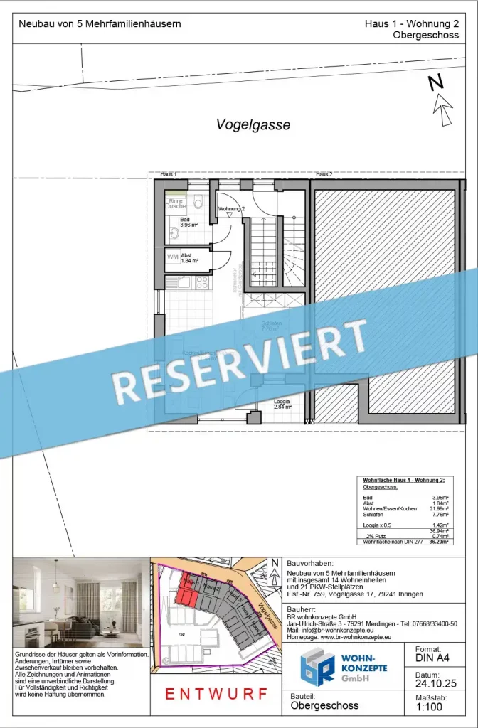 Mehrfamilienhaus Neubauprojekt in Ihringen